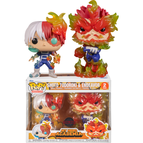 My Hero Academia - Endeavor & Todoroki Pop! Vinyl 2-Pack