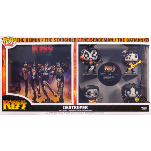 KISS - Destroyer US Exclusive #22 Pop! Album Deluxe 4-pack