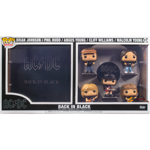 AC/DC - Back in Black US Exclusive #17 Pop! Album Deluxe 5-pack