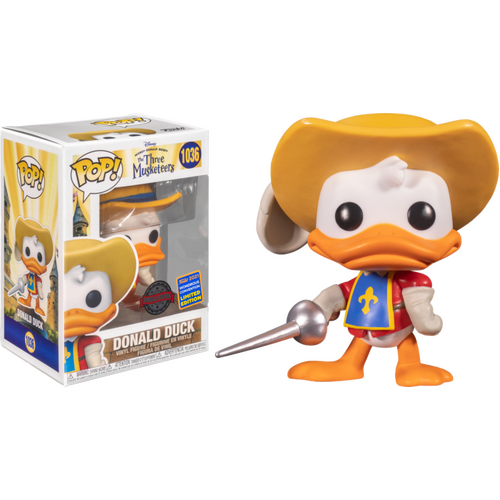 Disney's The Three Musketeers - Donald Duck WC21 US Exclusive #1036 Pop! Vinyl