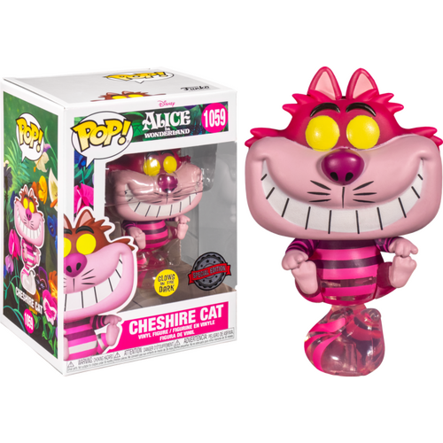 Alice in Wonderland (1951) - Cheshire Cat Transparent Glow US Exclusive #1059 Pop! Vinyl