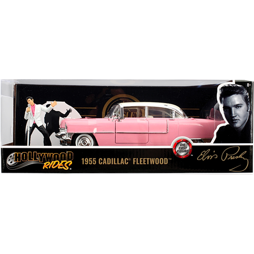 Elvis - 1955 Cadillac Fleetwood 1:24 Scale Hollywood Ride with Elvis Figure