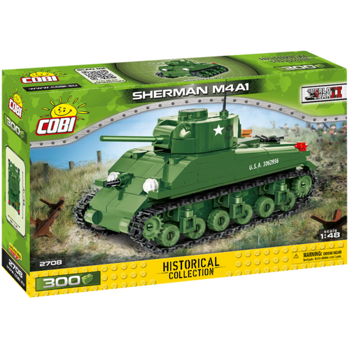 World War II - Sherman M4A1 Tank (300 pieces)