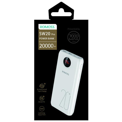 Romoss Power Bank SW20 Pro 20,000 mAh Fast Charging for phones etc