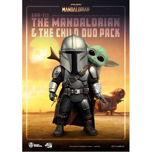 Beast Kingdom Egg Attack Action Star Wars the Mandalorian & The Child Duo Pack