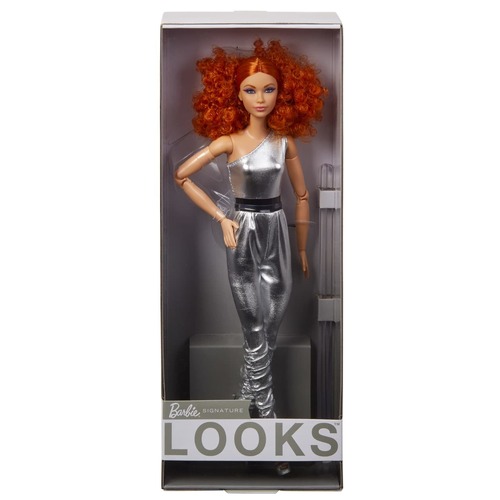 Barbie® Signature Posable Barbie Looks™ Doll, Red Hair, Original Body Type HBX94