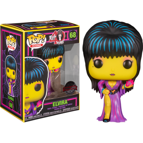 Elvira: Mistress of the Dark - Elvira Black Light US Exclusive #68 Pop! Vinyl