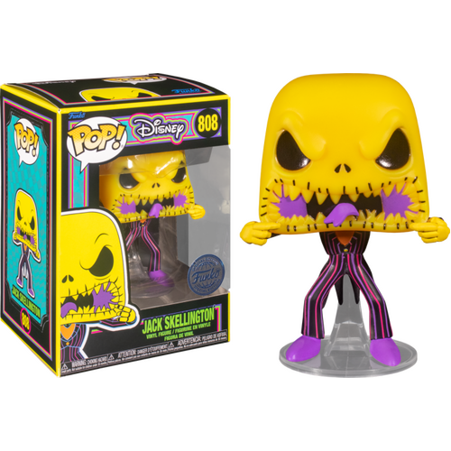 The Nightmare Before Christmas - Jack Scary Face Black Light US Exclusive #808 Pop! Vinyl