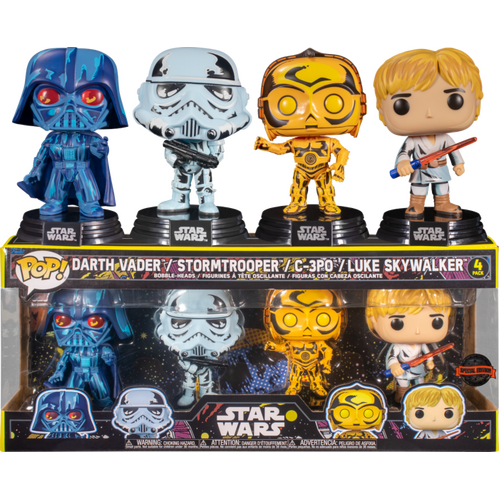 Star Wars - Retro Series US Exclusive Pop! 4-Pack