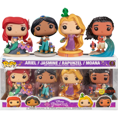 Disney Princess - Ultimate Princess Glow US Exclusive Pop! 4-Pack