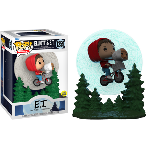E.T. the Extra-Terrestrial - Elliot & E.T. Bike Flying Glow #1259 Pop! Moment