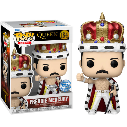 Queen - Freddie Mercury King Diamond Glitter US Exclusive #184 Pop! Vinyl