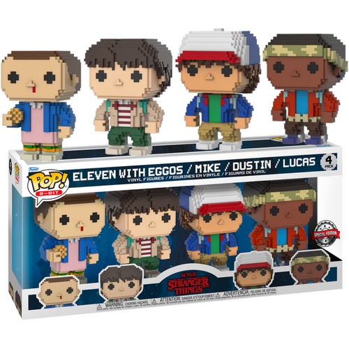 Stranger Things - 8-Bit Kids US Exclusive Pop! 4-Pack