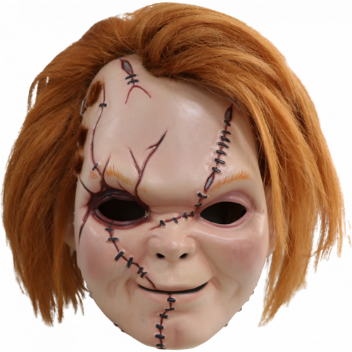 Curse of Chucky - Chucky Scarred Plastic Mask with Hair