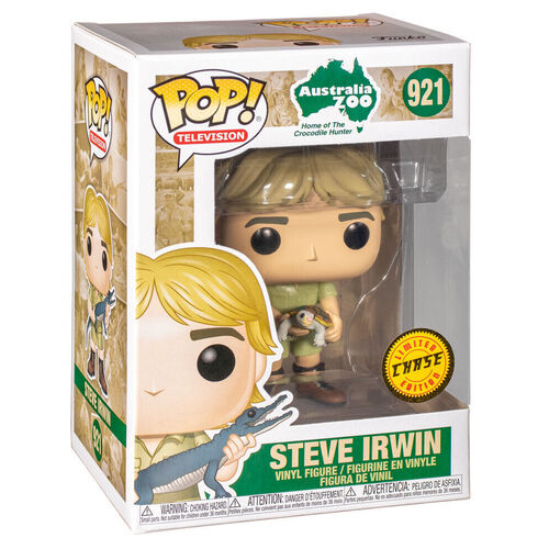 Funko - POP TV: Crocodile Hunter - Steve Irwin #921 LIMITED CHASE EDITION NEW