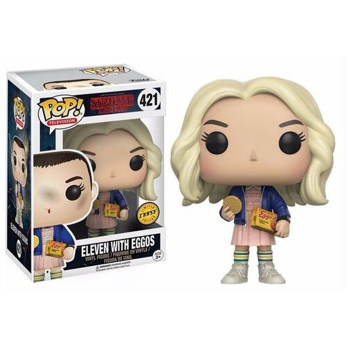 Funko POP Stranger Things Eleven With Eggos Chase Limited Edition #421 Vinyl Fig