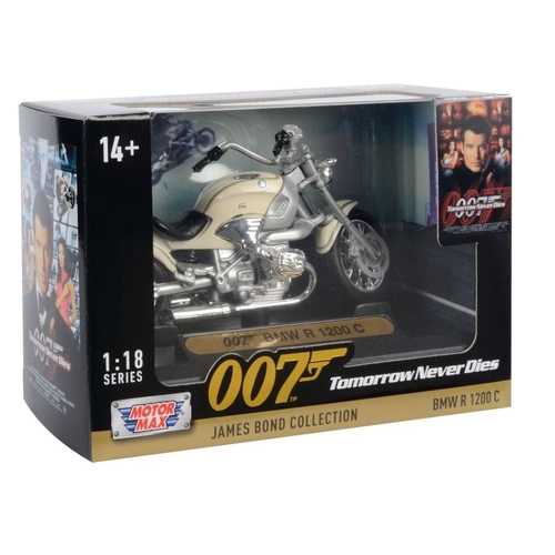 MX79845 1:18 BMW R1200C Motorbike "Tomorrow Never Dies" James Bond