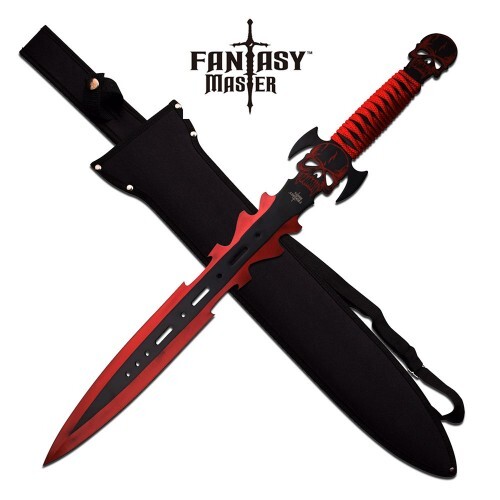 Fantasy Master Red Skull Fantasy Short Sword - FM-681RD