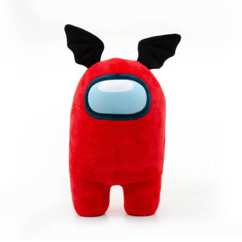 red with horns AMONG US - 12 inch/30cm Plush w/ accessory Asst S3