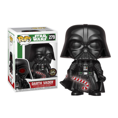 Star Wars Funko POP! Chase GLOW exclusive GITD Darth Vader Candy holiday Cane #279