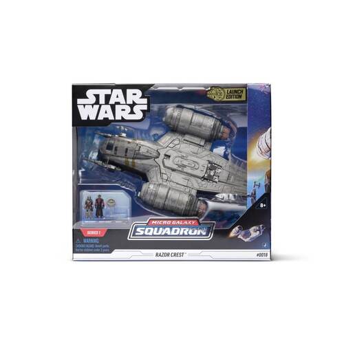 Micro Galaxy squadron STAR WARS Deluxe Vehicle (8" Vehicle & Figure) (2) - Razor Crest - W1