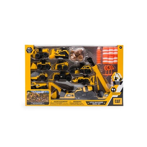 CAT Little Machines - 41 pce Mega Set Diggers dingos and construction