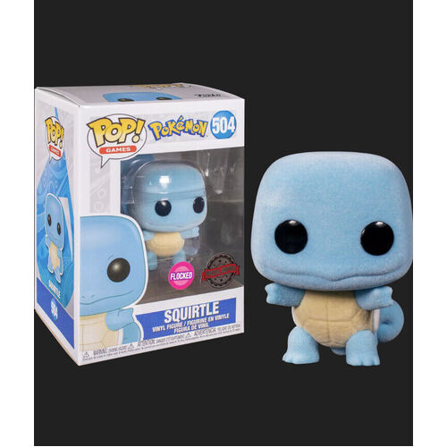 (SW) Funko POP! Games: Pokemon - Squirtle [Flocked] #504 Exclusive