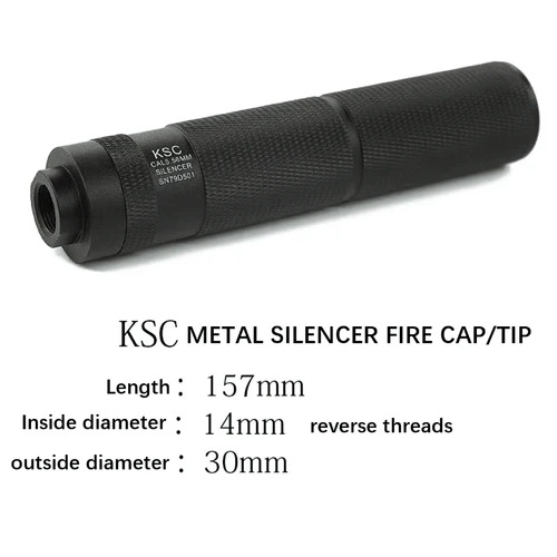 KSC Metal Silencer 14mm Threaded  for Gel Blasters