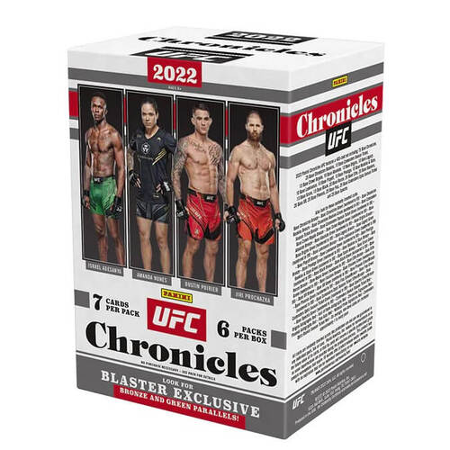 PANINI 2022 Chronicles UFC Blaster Trading cards 6 packs of 7 cards