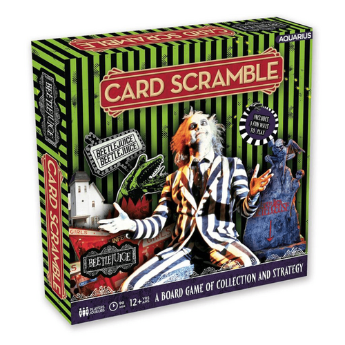 Beetlejuice Card Scramble Board Game 