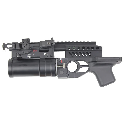 Double Bell K-55A GP-25 Metal Grenade Launcher Gas Powered Gel Blaster (Colour: Black)