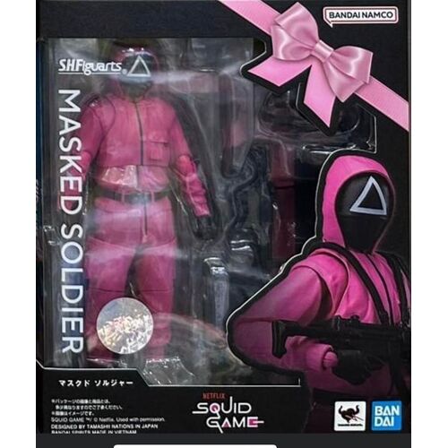 S.H.FIGUARTS Squid Game Masked Soldier action figure