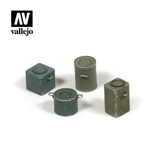 Vallejo SC224 WWII German Food Containers Diorama Accessory