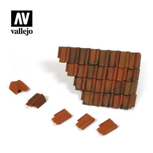 Vallejo SC230 Damaged Roof Section and Tiles Diorama Accessory