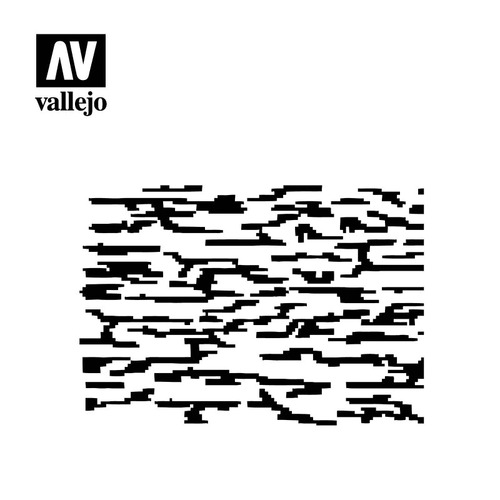 Vallejo ST-CAM004 1/32 Pixelated Modern Camo Stencil
