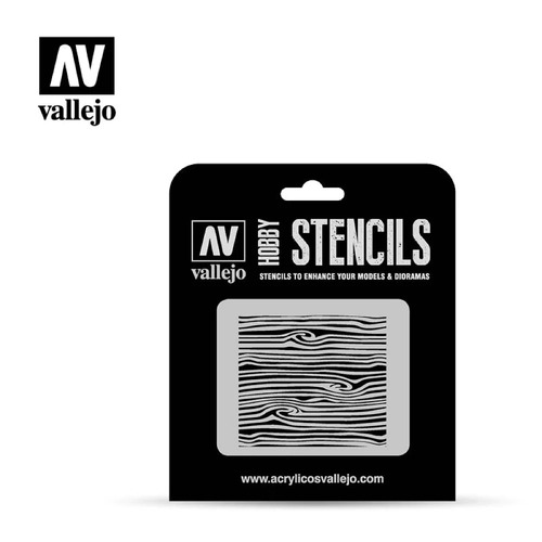 Vallejo ST-TX007 1/35 Wood Texture Num. 2 Stencil