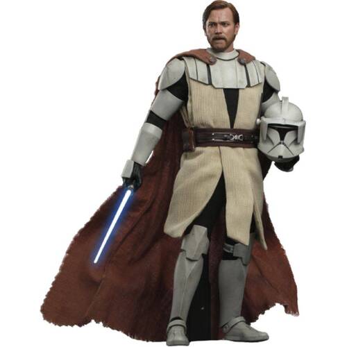 hot toys Star Wars: The Clone Wars - Obi-Wan Kenobi 1:6 Scale 12" Action Figure