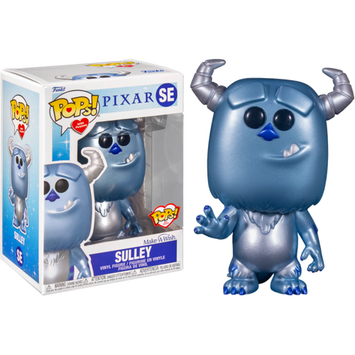(SW) Monsters, Inc. - Sulley Make A Wish Blue Metallic Pop! Vinyl Figure (Pops with Purpose) #SE