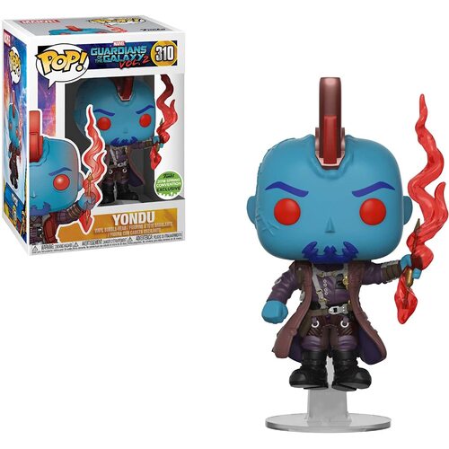 (SW)  Funko Pop! Marvel #310 Guardians of The Galaxy Vol. 2 Yondu with Arrow (2018 Spring Convention Exclusive) free pop protector