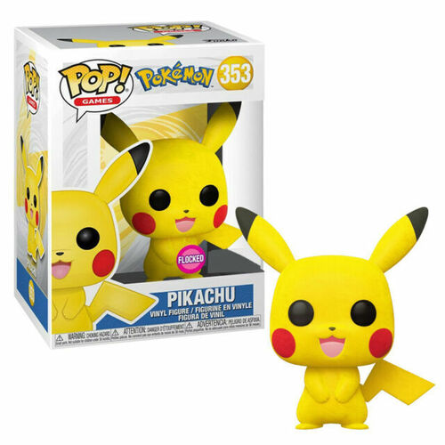 Funko Pop! Television: Pokemon - Pikachu (Flocked) Vinyl Figure 353