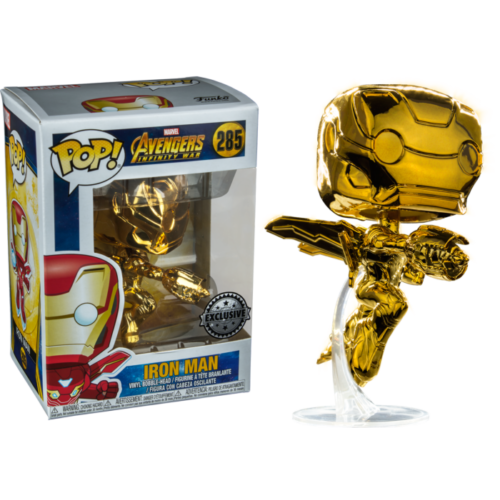 (SW) Avengers Infinity War - Iron Man (Gold Chrome) Popcultcha #285 Funko Pop! Vinyl
