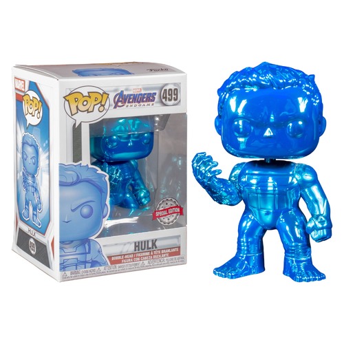 (SW)  Funko Avengers 4: Endgame - Hulk with Nano Gauntlet Blue Chrome Pop! Vinyl Figure #499