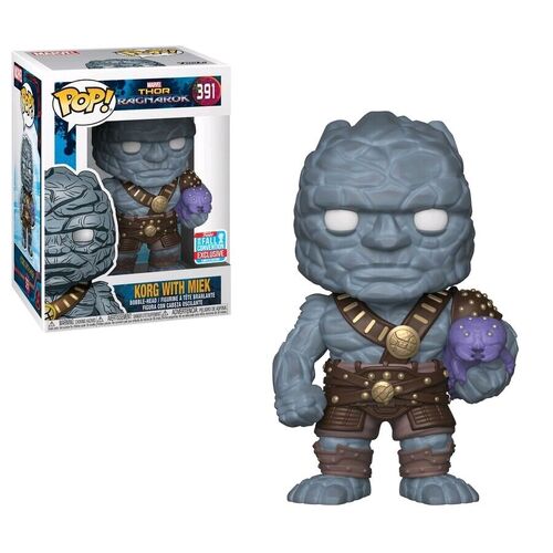 (SW) FUNKO POP MARVEL THOR RAGNAROK #391 KORG with MIEK NYCC 2018 EXCLUSIVE VINYL