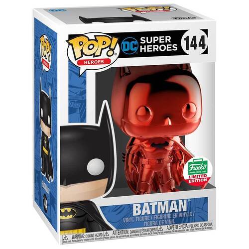 (SW) Funko POP! Heroes DC Batman #144 [Red Chrome] Exclusive