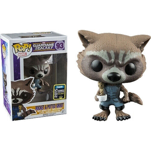 (SW) Guardians Galaxy Rocket Baby Groot 2015 SDCC #93 Pop! Movie Vinyl Funko
