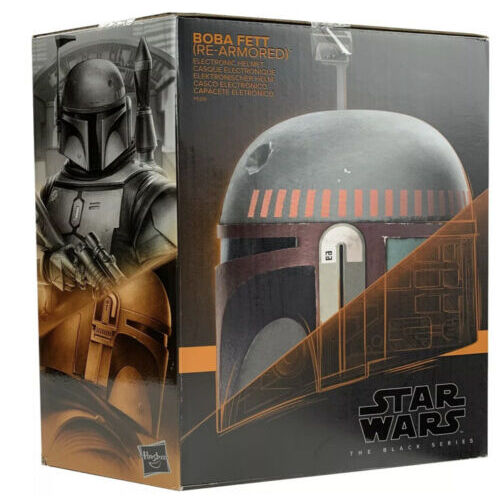 (SW) Star Wars: The Mandalorian - Boba Fett (Re-Armored) Premium Electronic The Black Series 1:1 Scale Life-Size Helmet Replica
