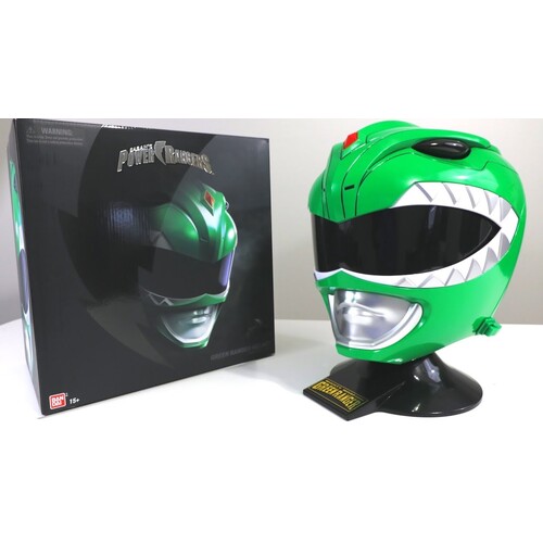 (SW) Power Rangers - Green Ranger Helmet 1:1 Scale Life-Size Replica bandai