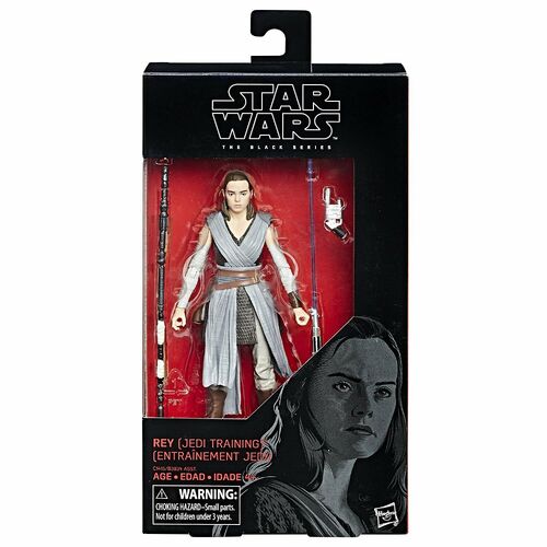 (SW) Star Wars Black Series Rey Jedi Training Action Figure **Not Mint Box