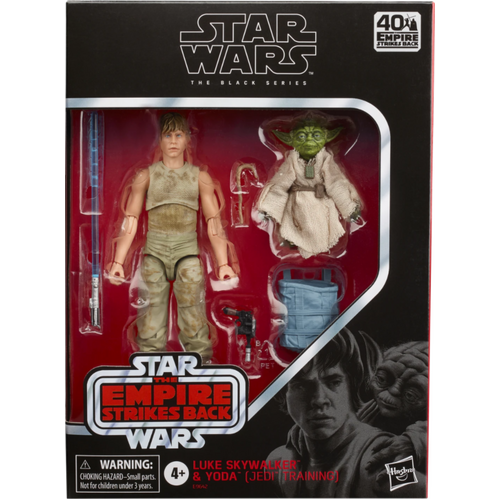 (SW) Star Wars Black Series Luke Skywalker & Yoda Jedi Training Action Figure #D4