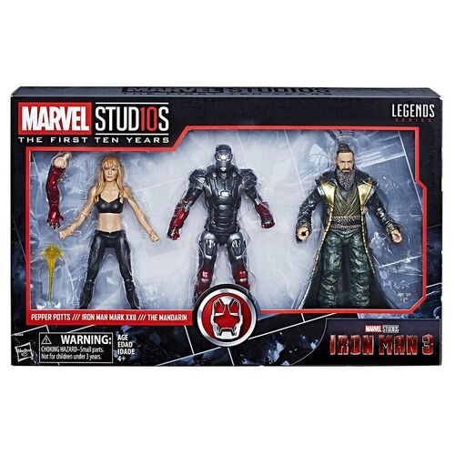 (SW) Marvel Legends First Ten Years Pepper Potts | Iron Man Mark XXII | The Mandarin Action Figure